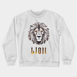 lion face t-shirt new for you Crewneck Sweatshirt